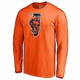 Men's Bears Orange 2018 NFL Playoffs Long Sleeve T-Shirt,baseball caps,new era cap wholesale,wholesale hats